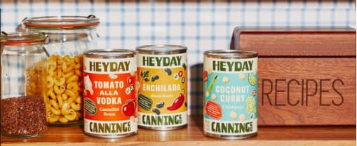 Camping food cans