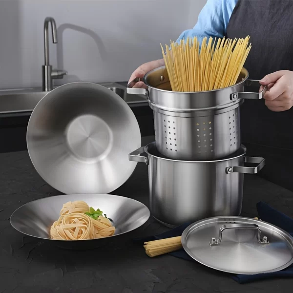 Stainless Steel Pasta & Vegetable Steamer Set