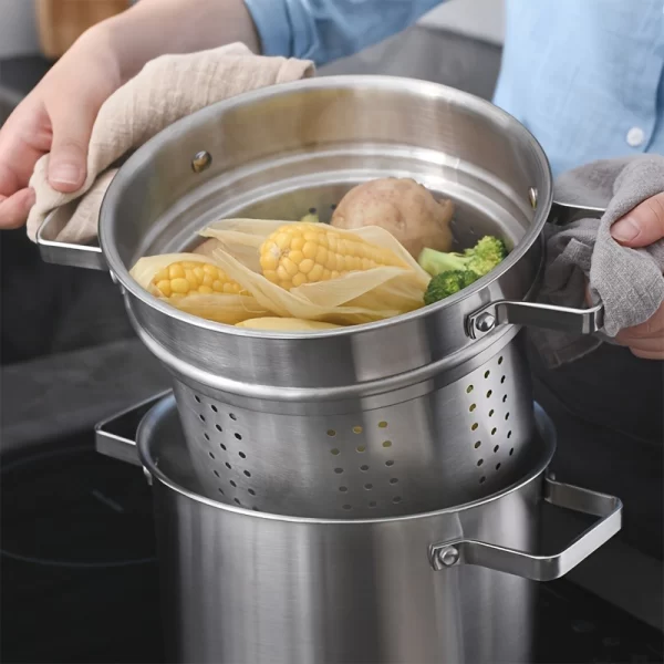 Stainless Steel Pasta & Vegetable Steamer Set