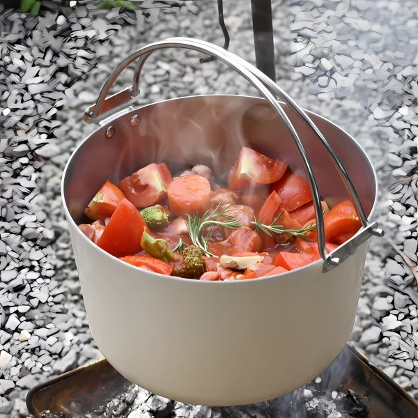 Tri-Ply Stainless Steel Soup Pot with Handle