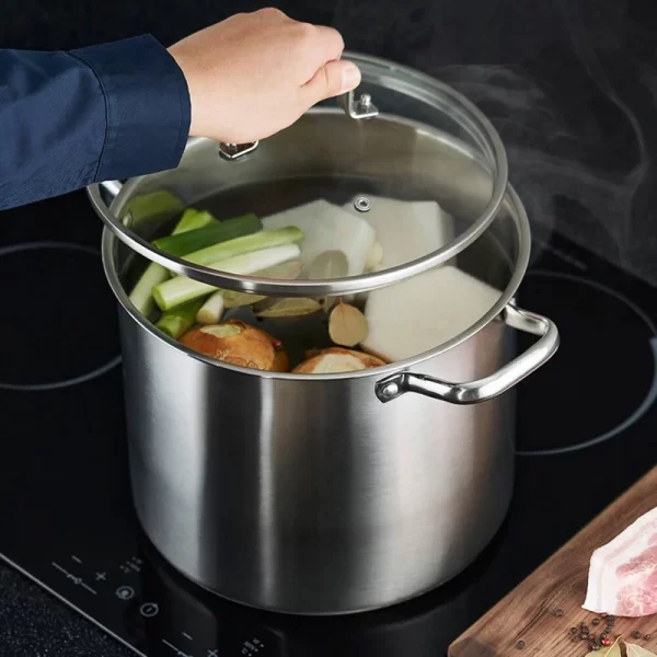 Customized Large capacity stainless steel deep stock pot