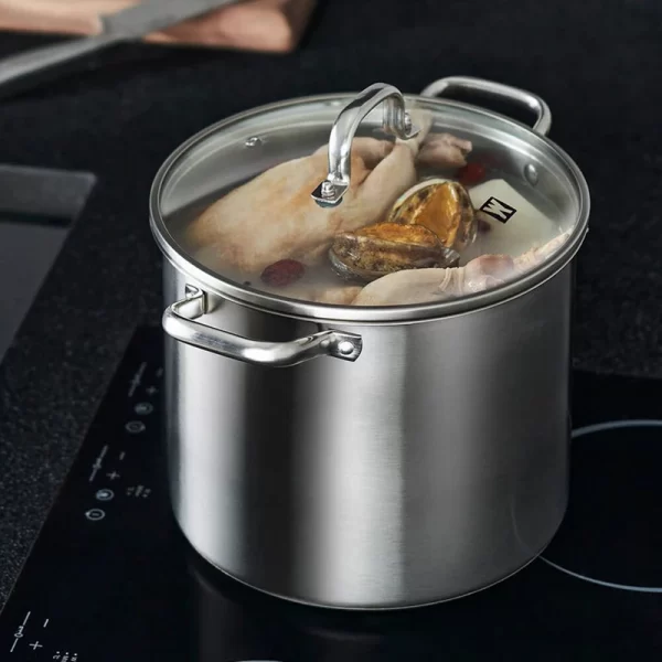 Customized Large capacity stainless steel deep stock pot