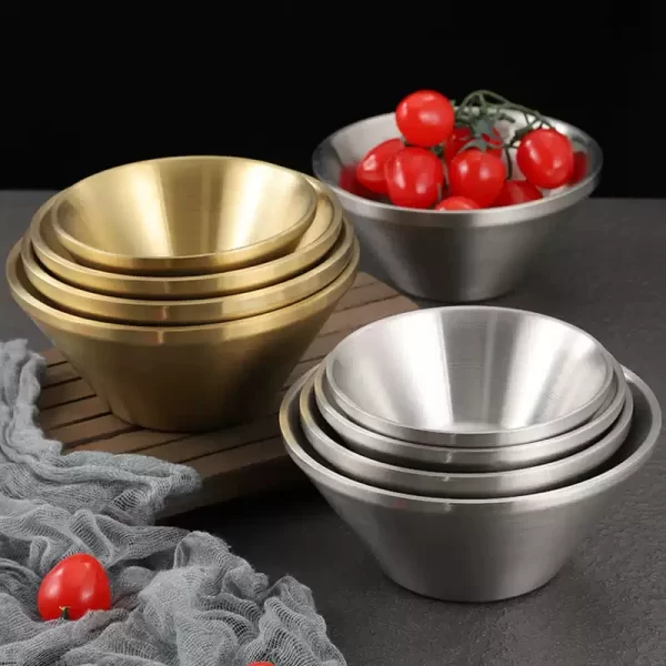 Vacuum Double-Layer Anti-Scald Bowl