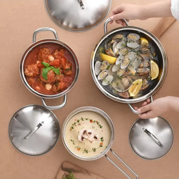 wholesale stainless steel cooking pots set (2)