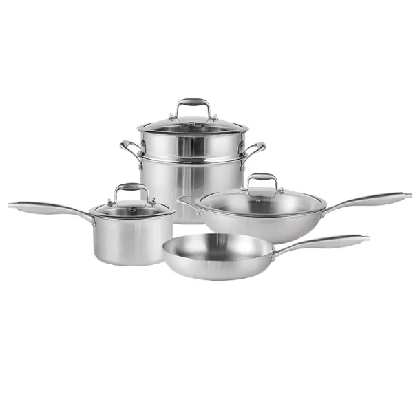 Set de Cocina Deluxe de Acero Inoxidable 316 Triple