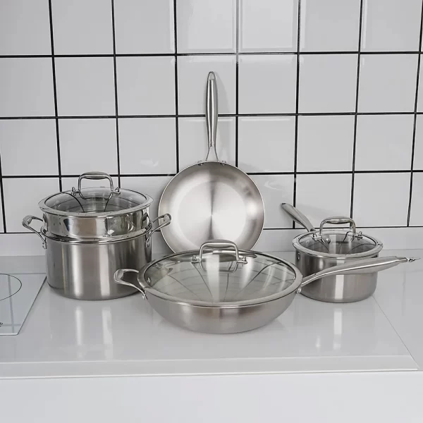 Set de Cocina Deluxe de Acero Inoxidable 316 Triple