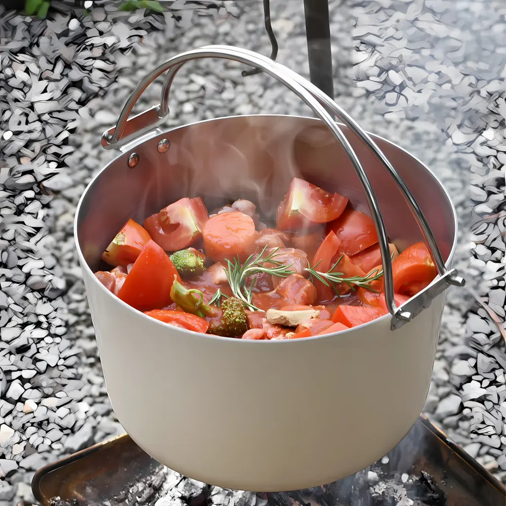 Wholesale Outdoor Large Tri-Ply Stainless Steel Soup Pot